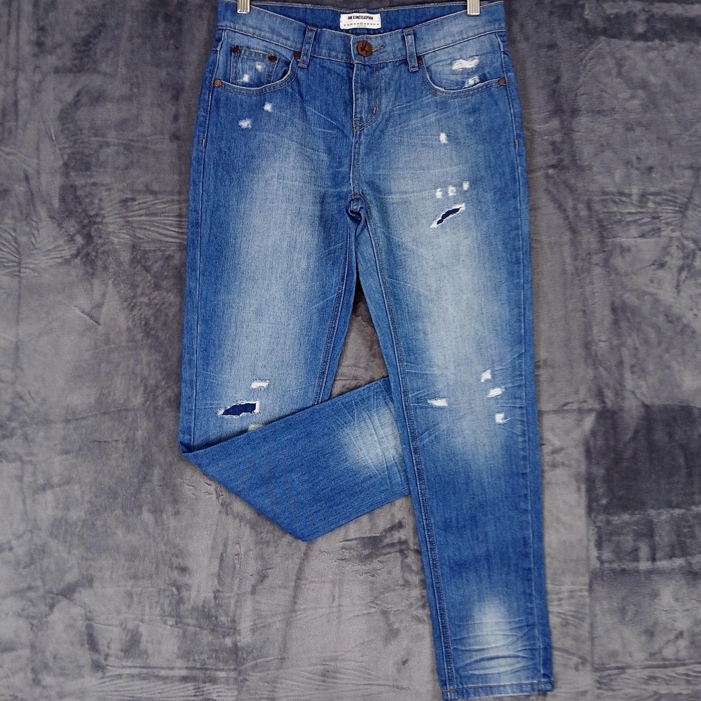 OneTeaspoon Awesome Baggies Jeans Womens 31x28 Tag 27 Distressed Relaxed Tapered